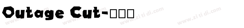 Outage Cut字体转换